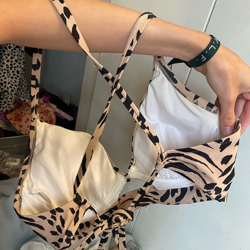 Animal print padded bikini top - Picture 2 of 2